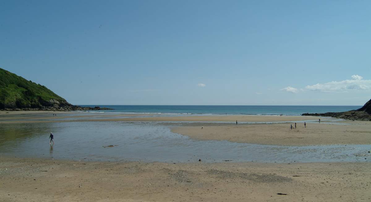 Porthluney Beach at Caerhays.