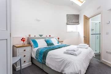 Bedroom 3 has a very comfy king-size bed.