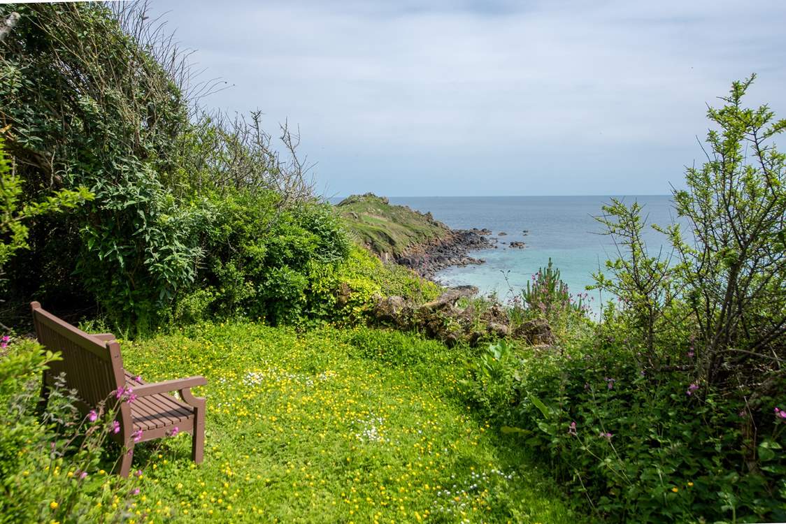 Enjoy your gorgeous surroundings overlooking the sea.