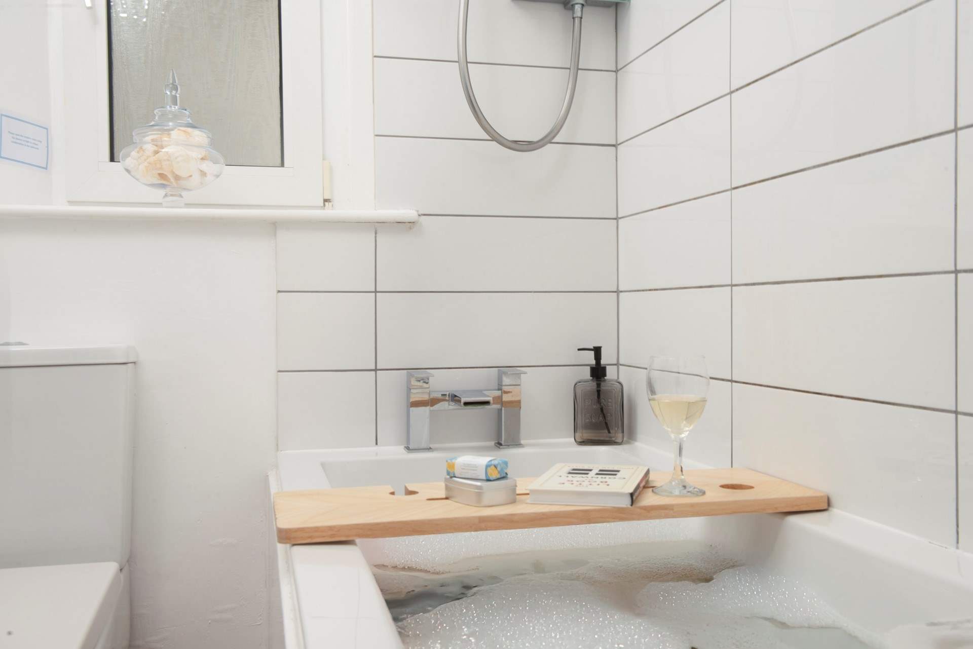 Soak away the day in the bath.