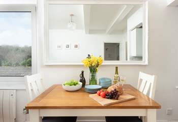 The sweet table is ideal for two.