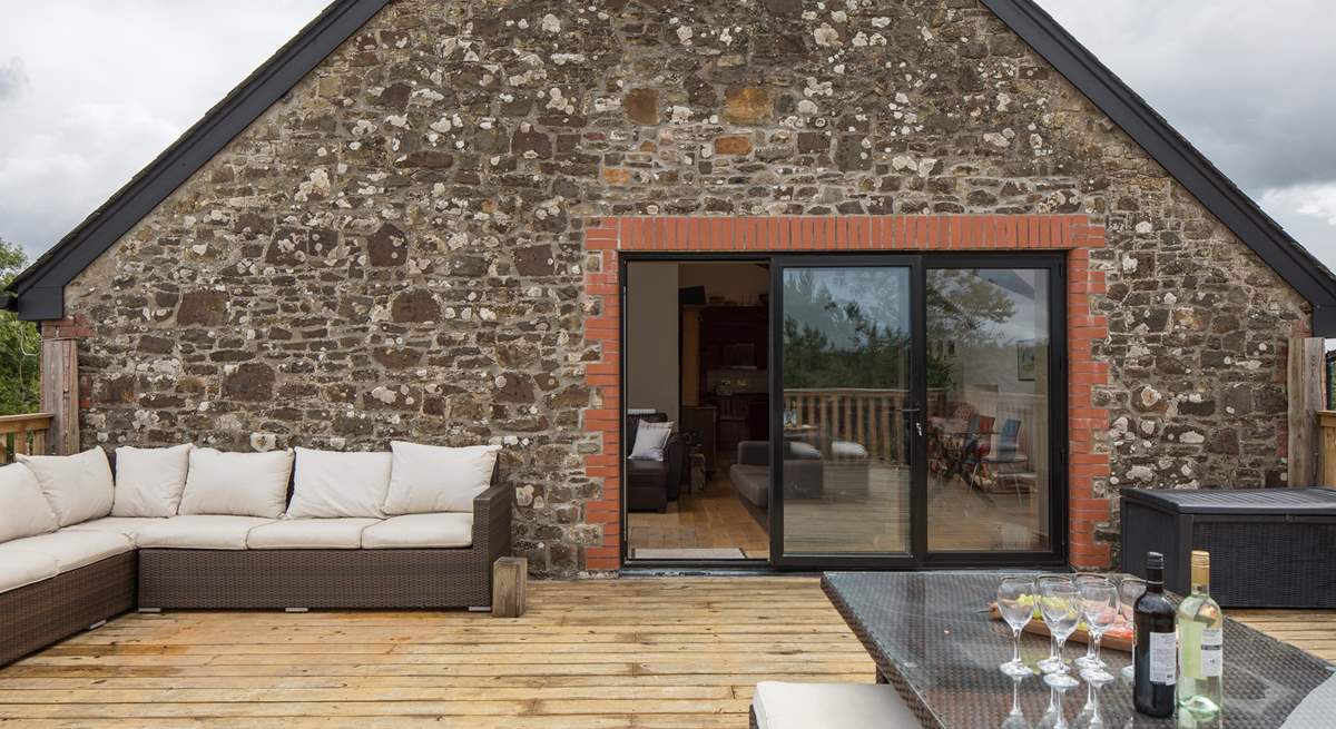 Looking back into the open plan living area. Even if you don't feel like venturing out, you can still enjoy the party from the comfort of the living space.