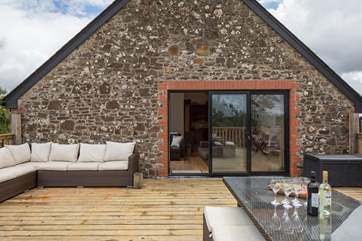 Looking back into the open plan living area. Even if you don't feel like venturing out, you can still enjoy the party from the comfort of the living space.