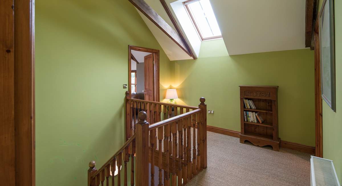 The upstairs landing perfects the flowing feel of the open plan arrangement.