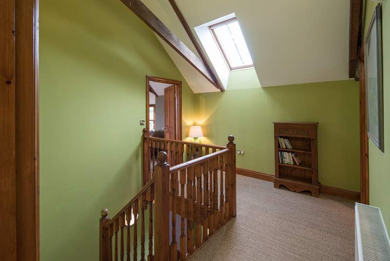 The upstairs landing perfects the flowing feel of the open plan arrangement.