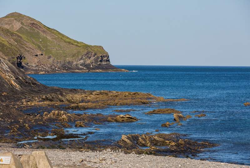 The lovely cove at Crackington Haven is a short journey away.