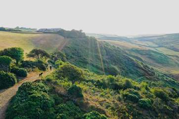 Not only do you wake up to the view of this fabulous coastal countryside, you can ramble through it at your leisure - simply stunning!
