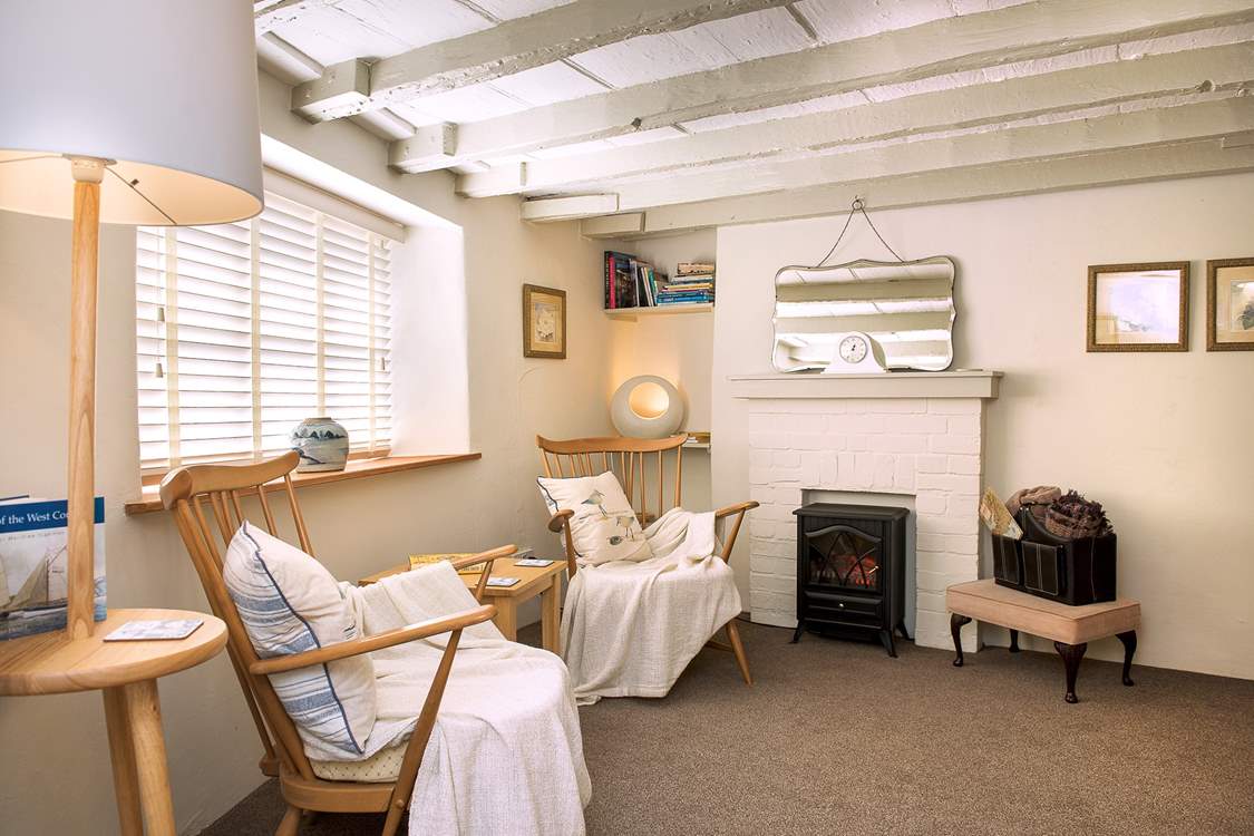The little snug provides a quiet place to sit.