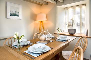 The pretty dining-area.