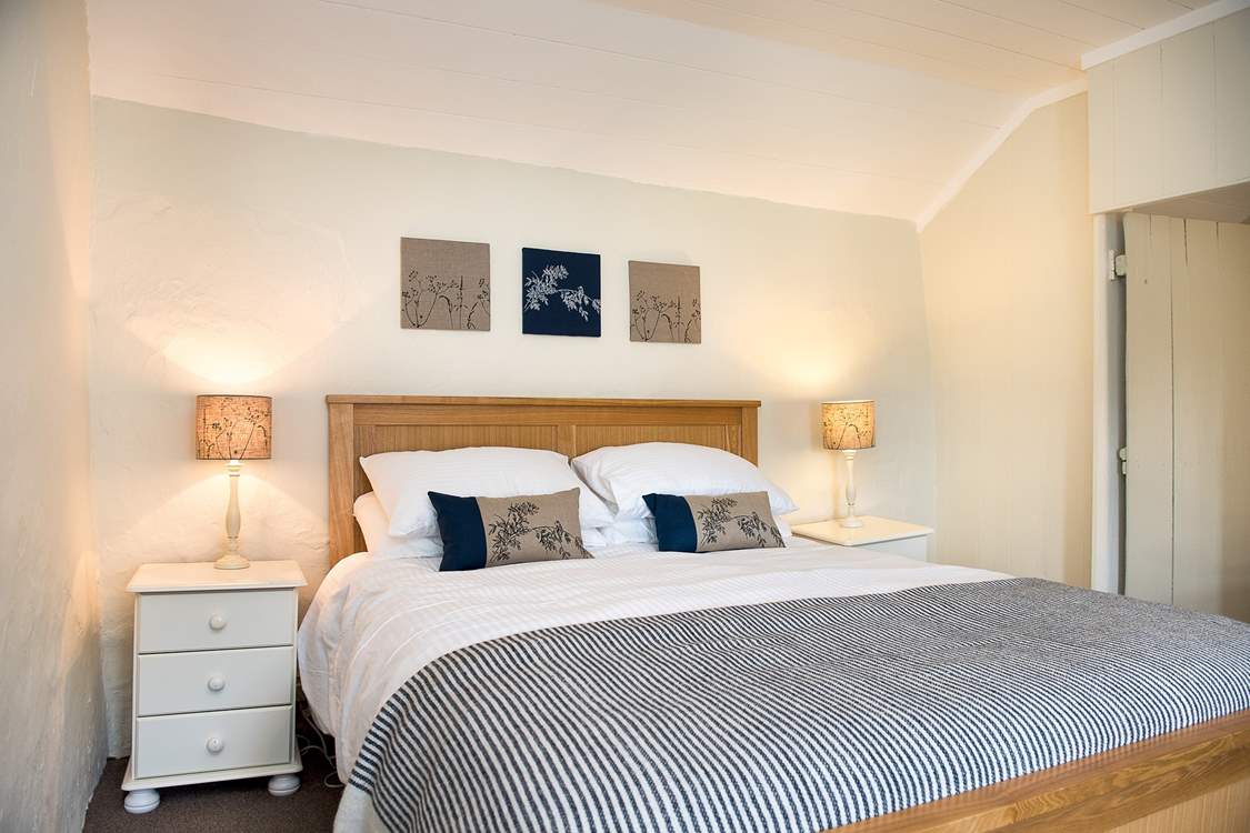 This cottage bedroom is charming.