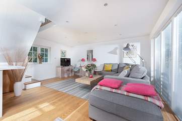 The ground floor open plan living area.