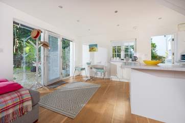 Contemporary furnishings.