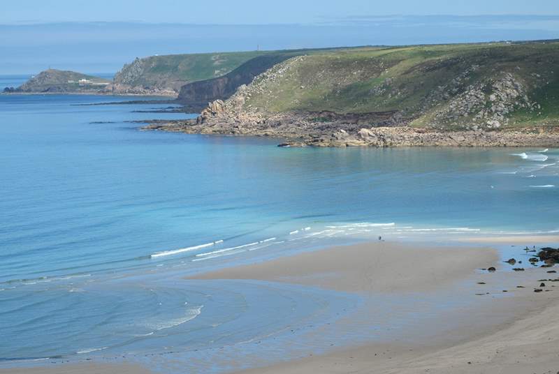 Sennen Cove is great for surfing, swimming and, of course, walking.