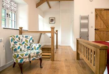 There are lovely wooden floors throughout the cottage.