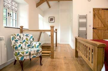 There are lovely wooden floors throughout the cottage.