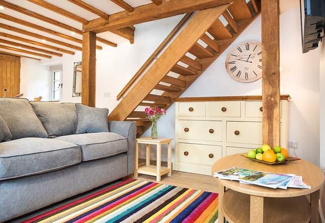 Snuggle up on the comfy sofa at the end of an exciting day exploring the delights of south east Cornwall.