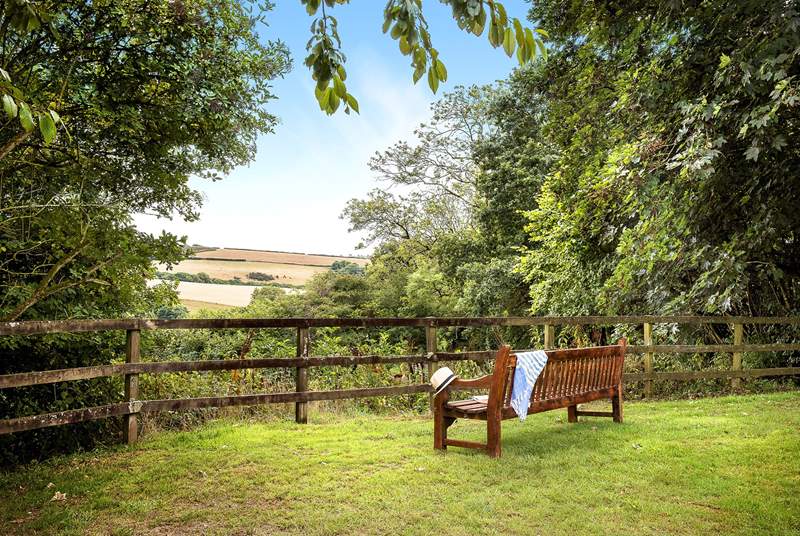 A lovely spot on the owners' land to sit with a good book and enjoy the view.