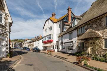 Beer is a traditional coastal village. There are cafes, galleries, gift shops and food stores - all that you will need.