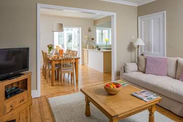 This spacious family home is light and bright, the open plan design has space for all the family.