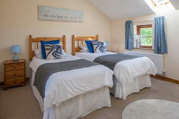 What a delightful twin room. Perfect for children and adults alike.