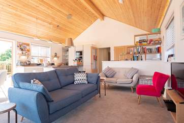 The sitting-area has plenty of space for all the family,