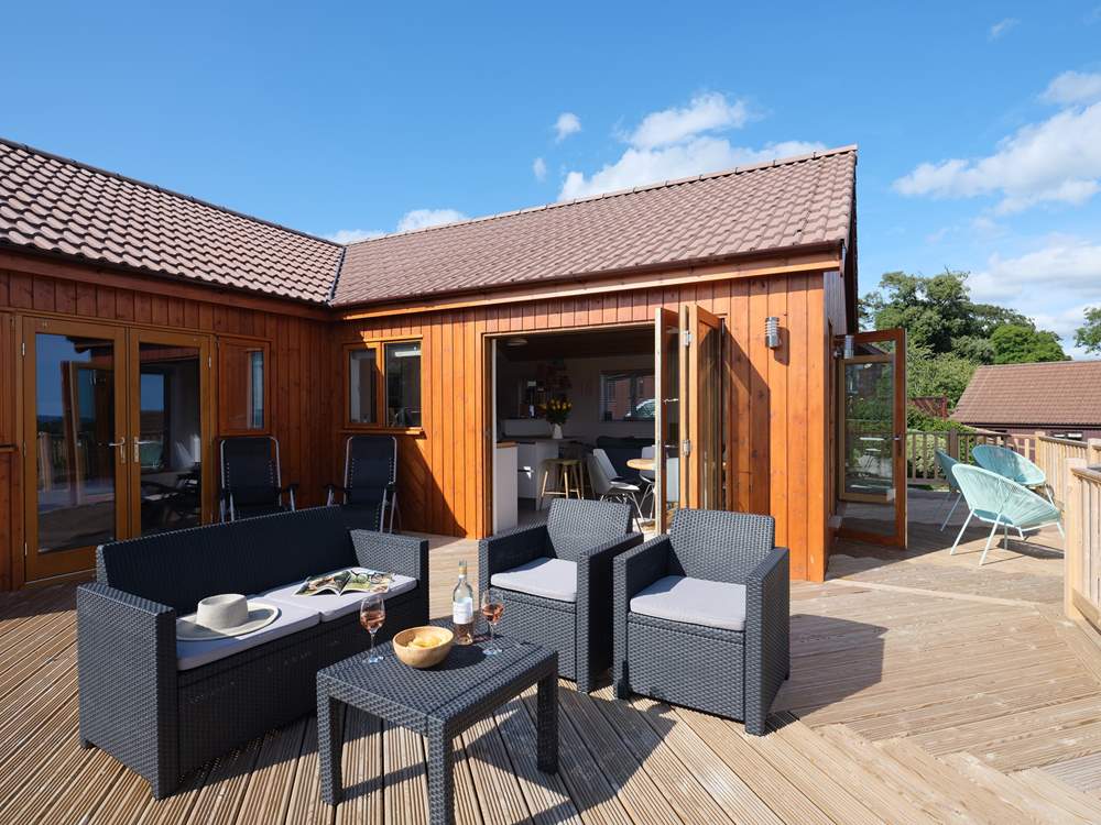 Relax on the spacious deck.