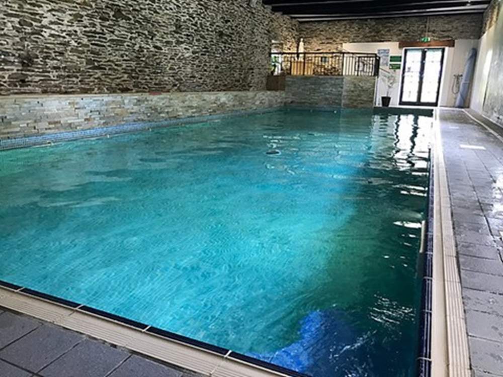 Enjoy a swim in the shared pool.