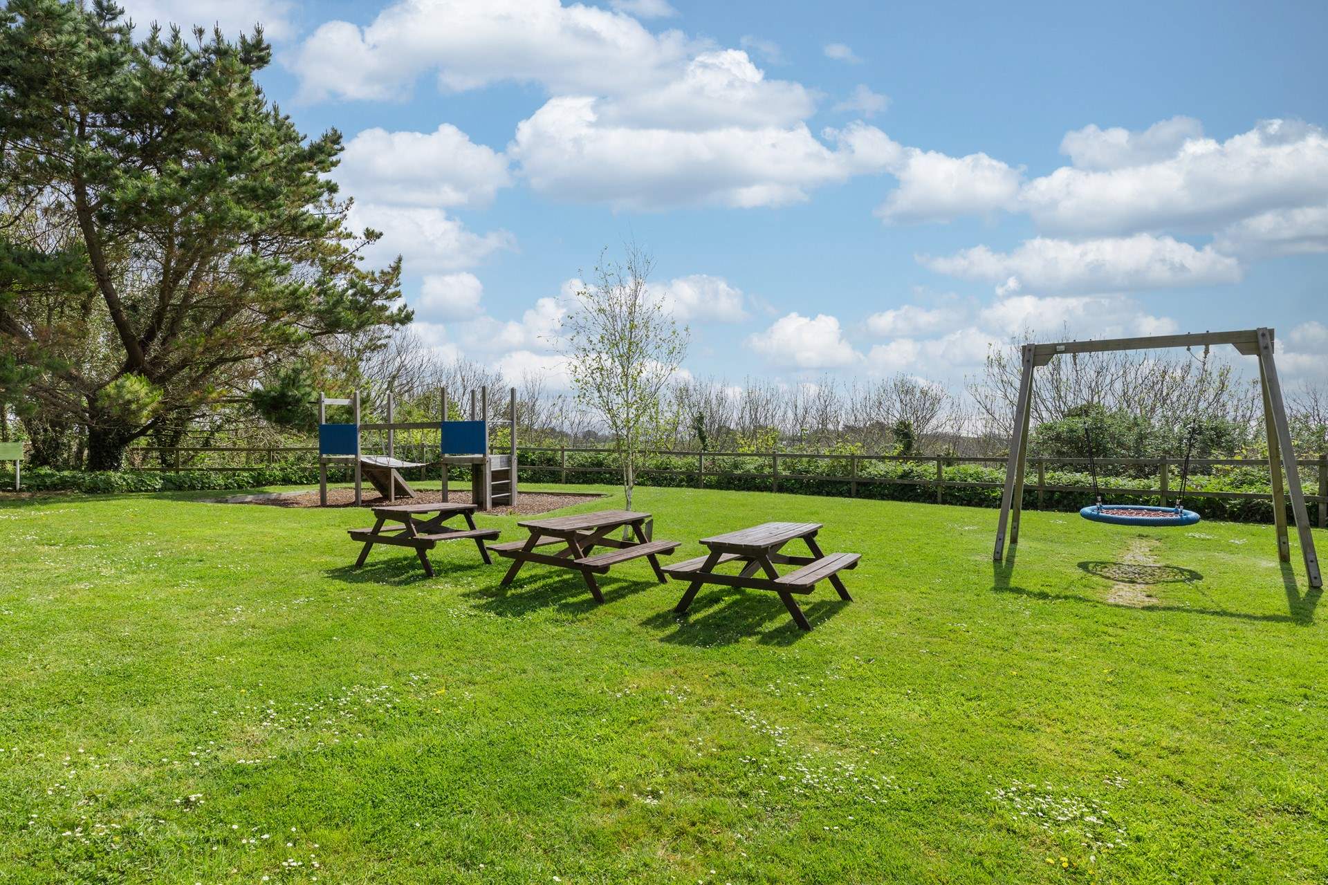 Children will love the play area at Trewince.