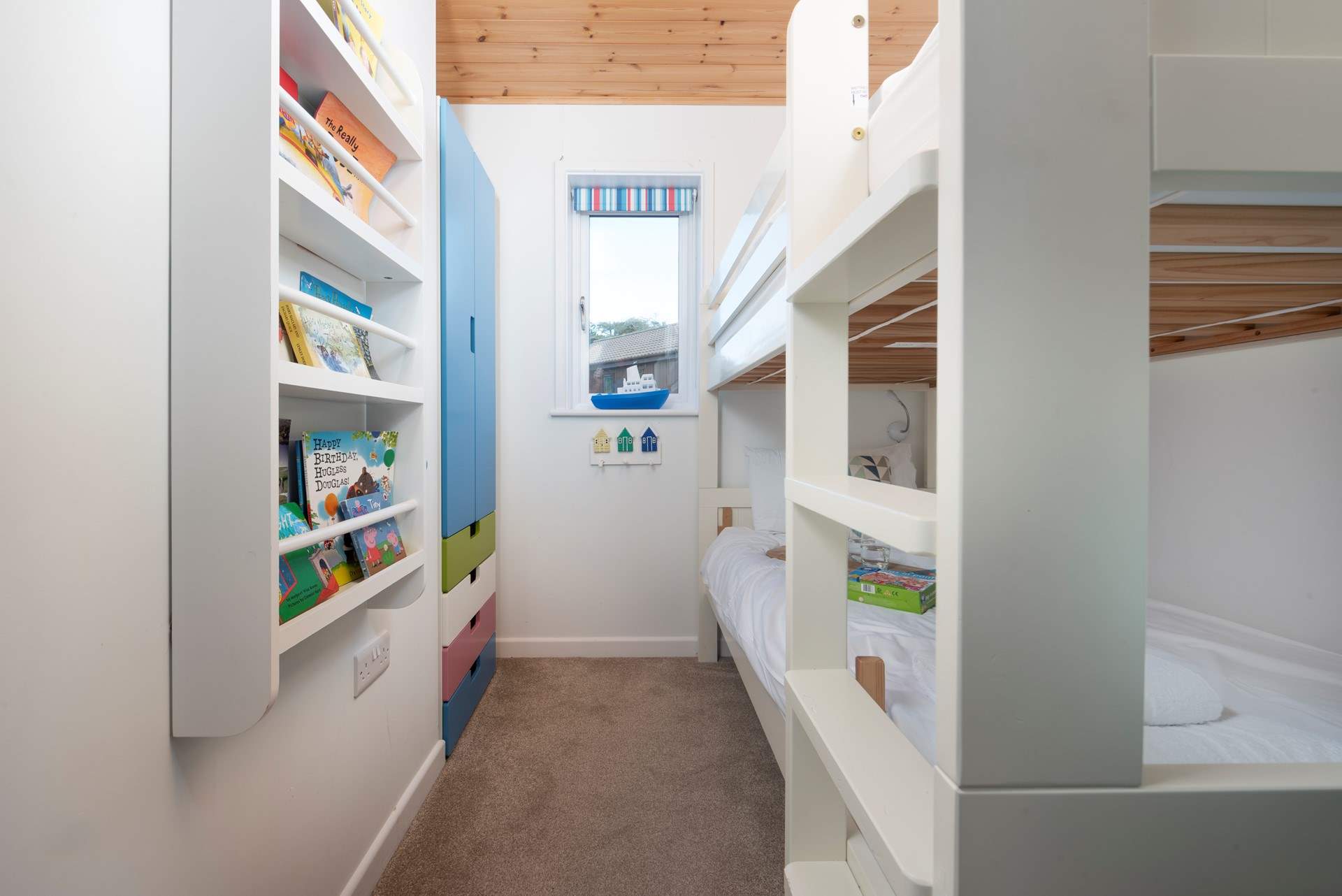 Why not choose a book for a bedtime story. 