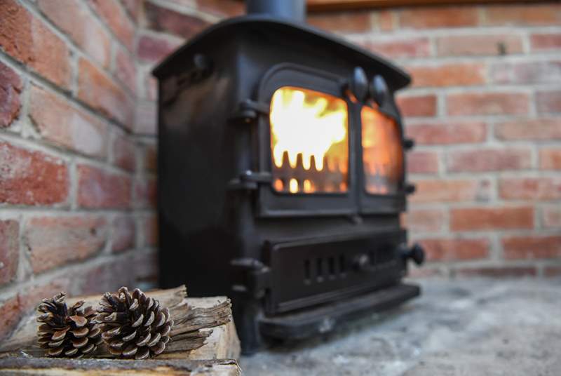 Snuggle up in front of the wood-burner when the sun goes down.