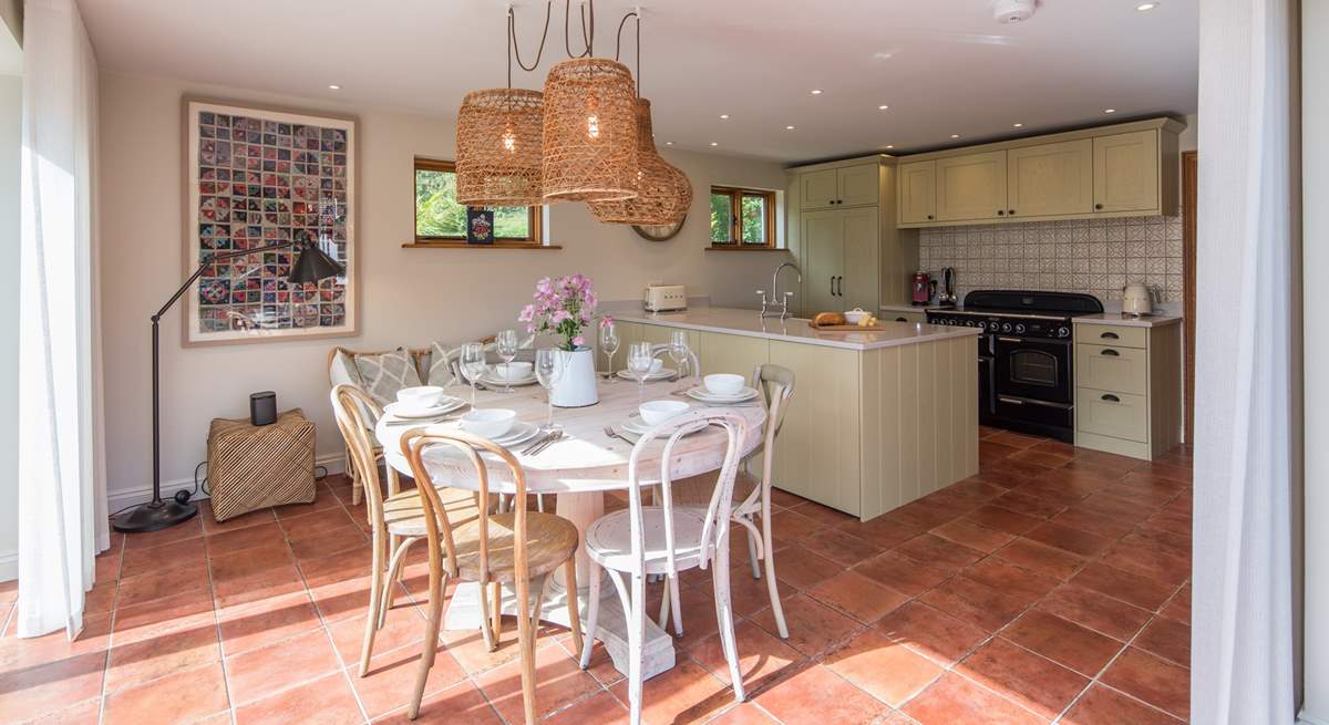 The kitchen/dining-room is a beautifully light and airy space. It is easy to see why this could prove to be the most popular room in the house.