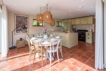 The kitchen/dining-room is a beautifully light and airy space. It is easy to see why this could prove to be the most popular room in the house.