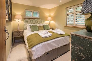 Bedroom 1 offers this sumptuous king-size bed.