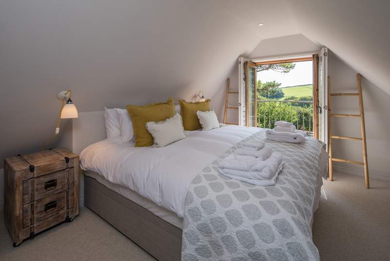 Bedroom 3 is stunning. This super-king size bed just makes you want to dive straight in.