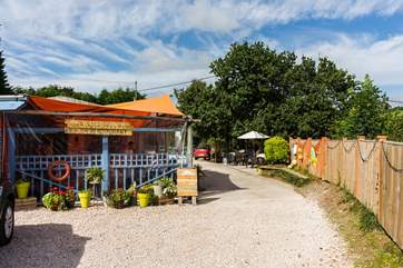 There's lots of choice when it comes to eating out, this is The Oyster Shack in Bigbury.