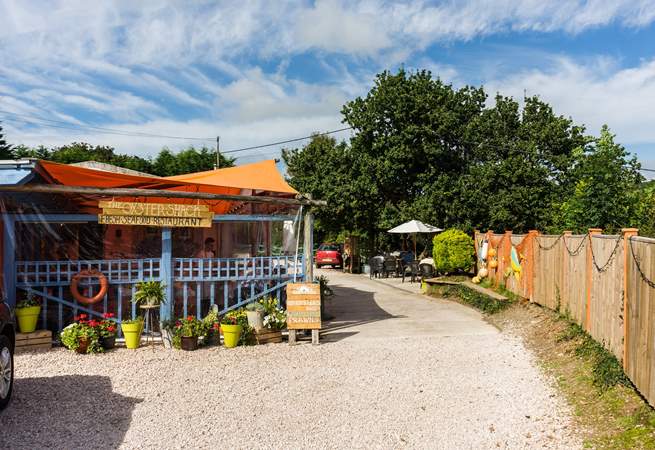 There's lots of choice when it comes to eating out, this is The Oyster Shack in Bigbury.
