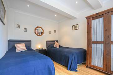 The twin room on the ground floor.