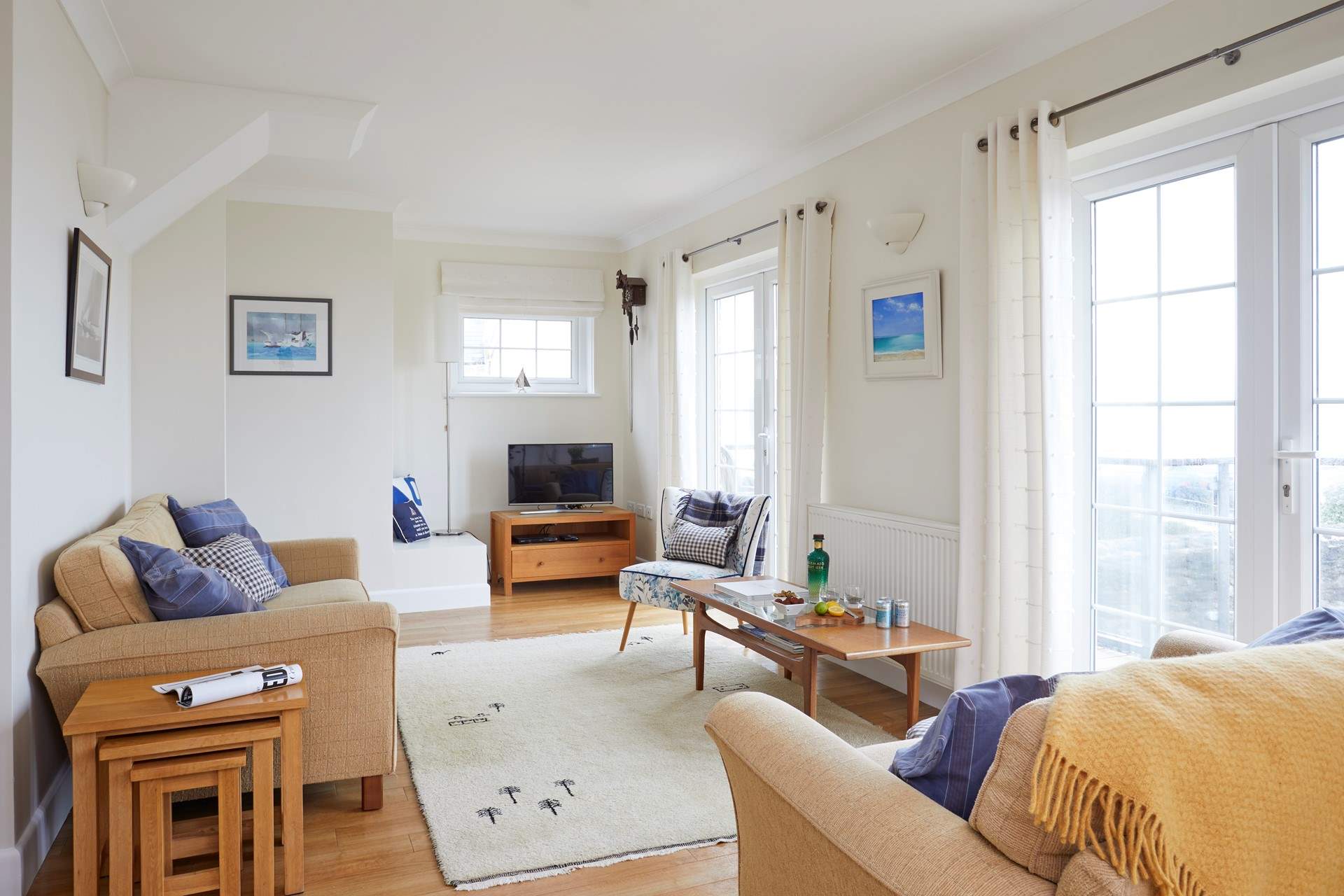 After a busy beach day catch a movie on the Smart TV.