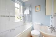 The family bathroom is on the ground floor.