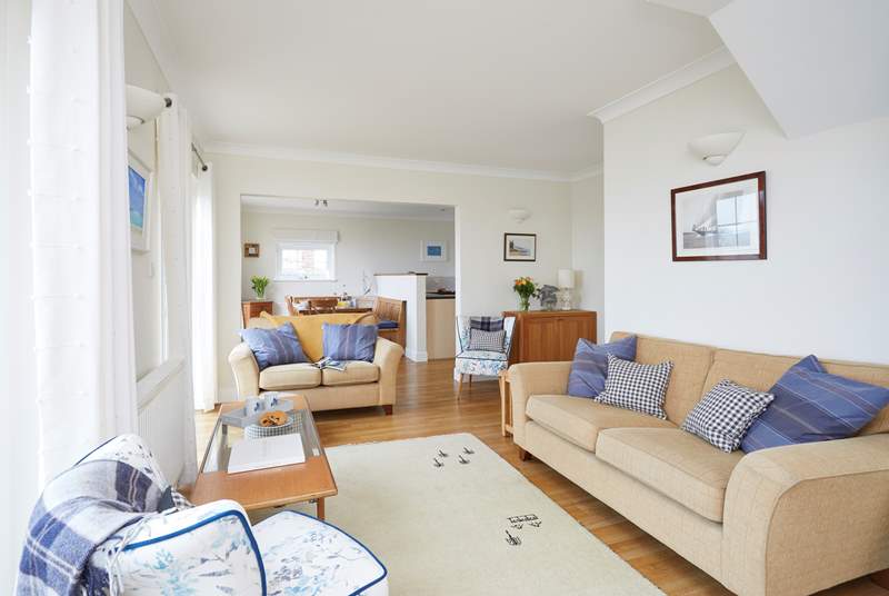 The first floor is open plan, making this a great place for a family holiday.