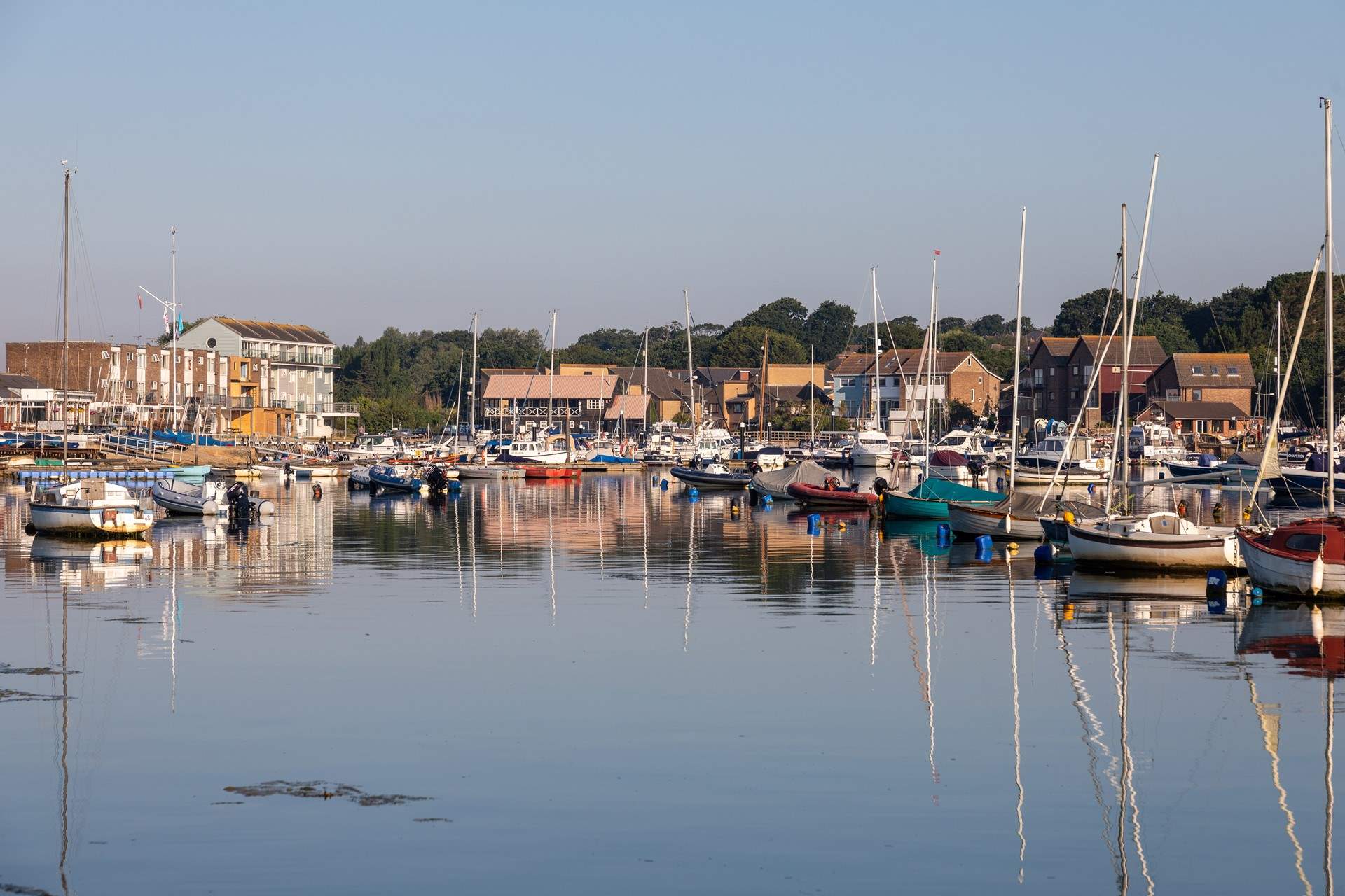 Wander around the pretty harbourside at St Helens. 