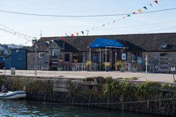The Waterside Restaurant is moments from the house.