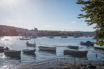 Looking up Penryn River, accross to Falmouth and Penryn.