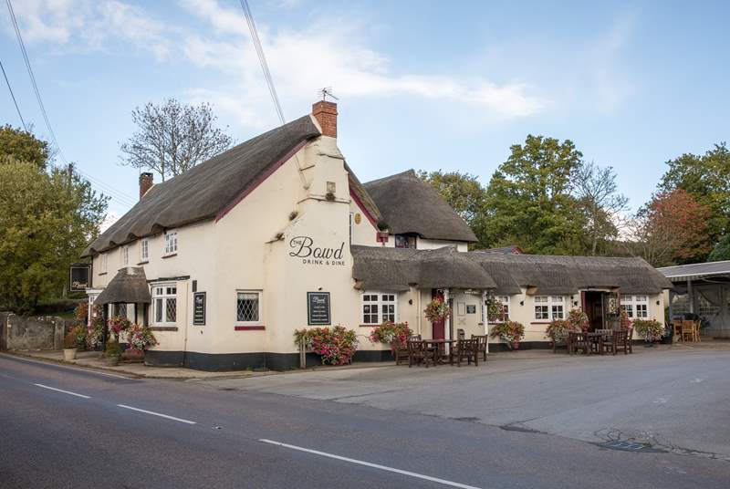 The Bowd Inn is a one mile walk from Cider Barn along the East Devon Way.