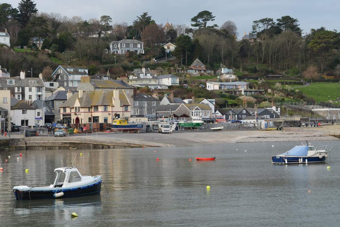 Lyme Regis is just over the border into Dorset, a great place to visit for the day, with its iconic Cobb, fossil museum and some great cafes, restaurants, pubs and independent shops.