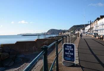 The seafront at Regency Sidmouth, a great place to take in the sea air.