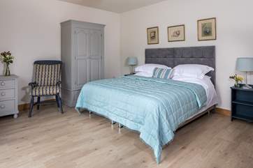 Bedroom 1 has a six foot, super-king size 'zip and link' bed that can be split into two, three-foot beds if you prefer.