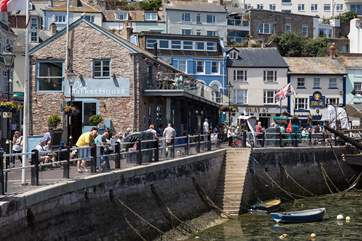 One of the many bustling harbourside venues.