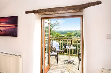 You are sure to spend many an hour enjoying the wonderful views from the balcony.