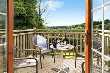 The patio doors from the sitting-room lead out to the balcony.